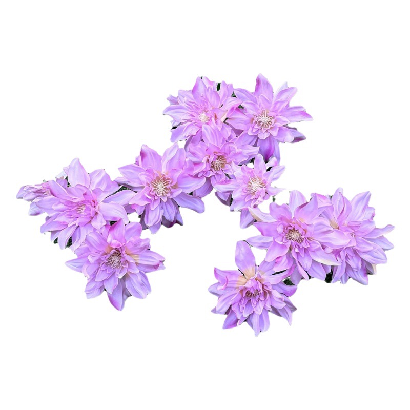 Taro púrpura flor artificial boda salón de bodas arreglo de flores de alta gama material floral alambre Lotus