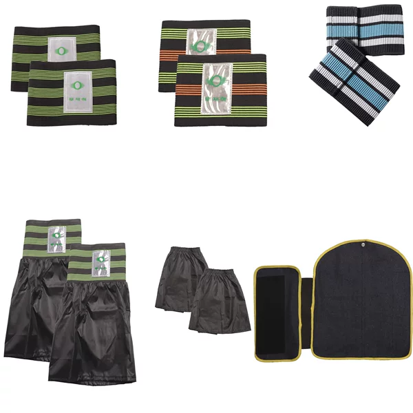 Korean Leggings, Gaiters, Gaiters, Three Green, Two Green and One Red, Cloth Leggings, Light Cloth Leggings, Welding Cowboy Leggings