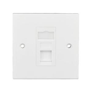 Type 86 Flat British-Style Network Panel Outer Frame British-Style Single-Port Network Panel Plastic Frame British-Style Panel