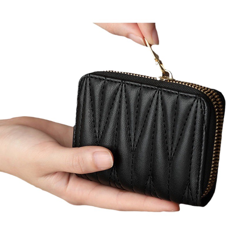 Titular de la tarjeta para mujeres exquisitas de alta gama 2022 nueva gran capacidad Multi-Tarjeta pequeña celebridad de Internet anti-desgaussing billetera