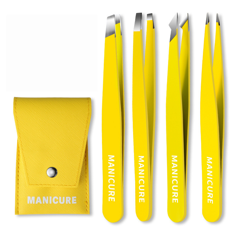 Clip de cejas, pinzas de cejas altas, pinzas de cejas, pinzas de regalo, biselado sin costura, una pieza falsa