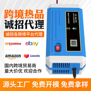 Factory customized wholesale 12V24V dry water battery universal smart charger car lead-acid battery charger
