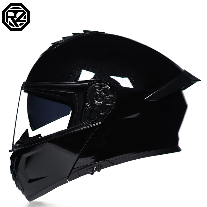 Orz casco de coche eléctrico masculino y femenino casco de verano doble espejo trasero medio completo personalidad cuatro estaciones pareja Bluetooth