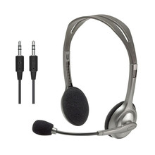 羅技（Logitech） 多功能頭戴式耳機耳麥 電腦筆記本雙孔耳機H110