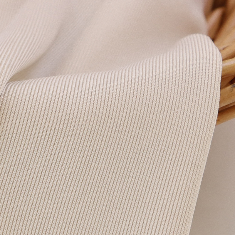 罗纹布1*1 螺纹针织布料 罗纹拉架 弹力 坑条 连衣裙 打底衫面料