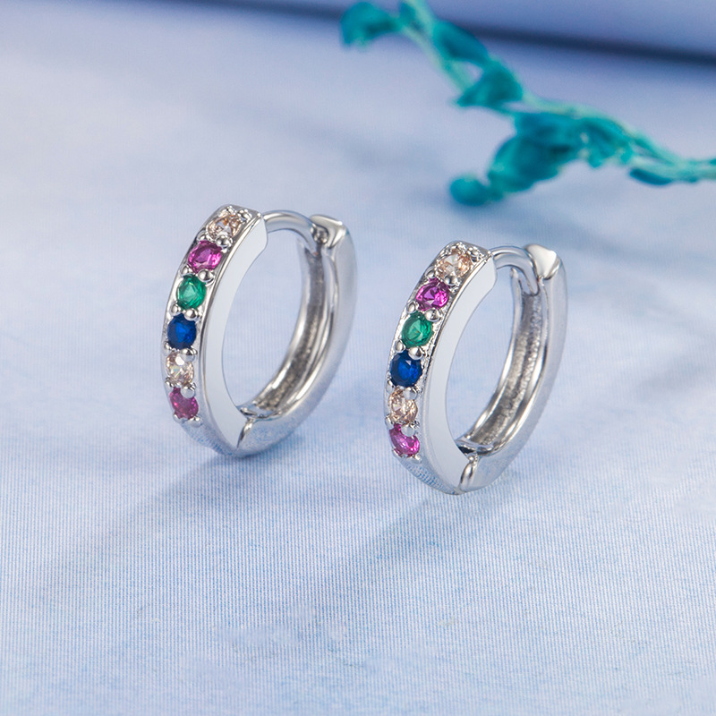 멀티컬러 이어 버클 [화이트 골드]]