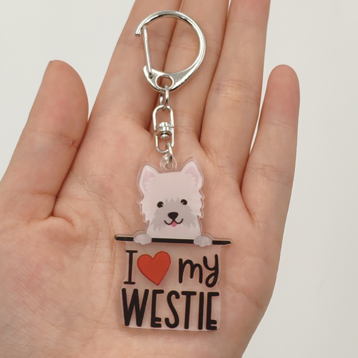 13g Weight Keychain Classification 1 Piece Quantity Holiday, Banquet, Travel Occasion Acrylic Material Letter, Dog Pattern Unisex Gender Ethnic Style, Simple Style Style Ethnic Style Simple Style Letter Dog Arylic Unisex Keychain 6