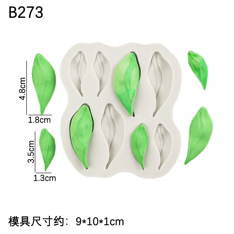 Raspador flor tulipán flor hoja molde de silicona pastel de bricolaje decoración chocolate horneado pétalos molde de hoja