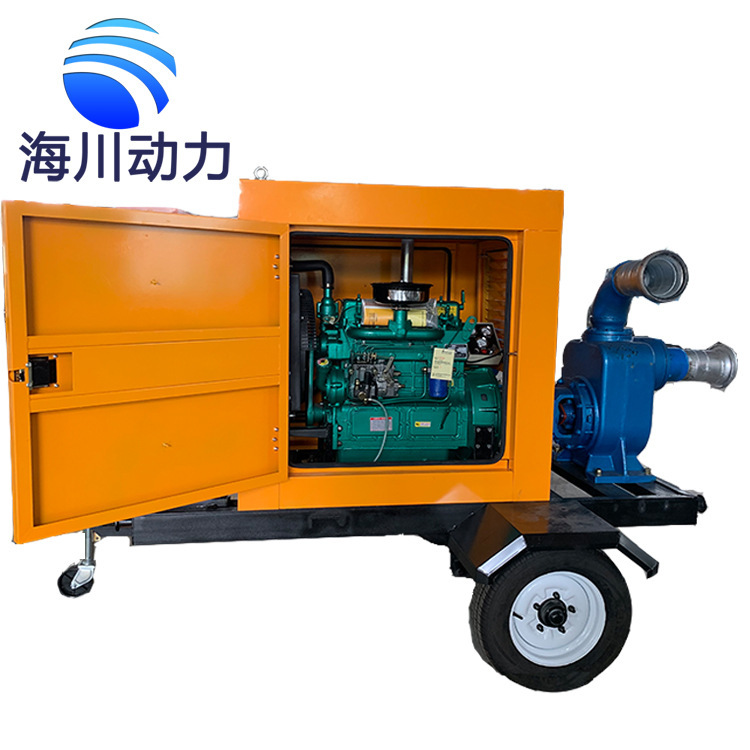 30kw灌漑用水ポンプ果樹園農地農業用移動自吸ポンプ大流量洪水防止排水ディーゼルポンプ|undefined