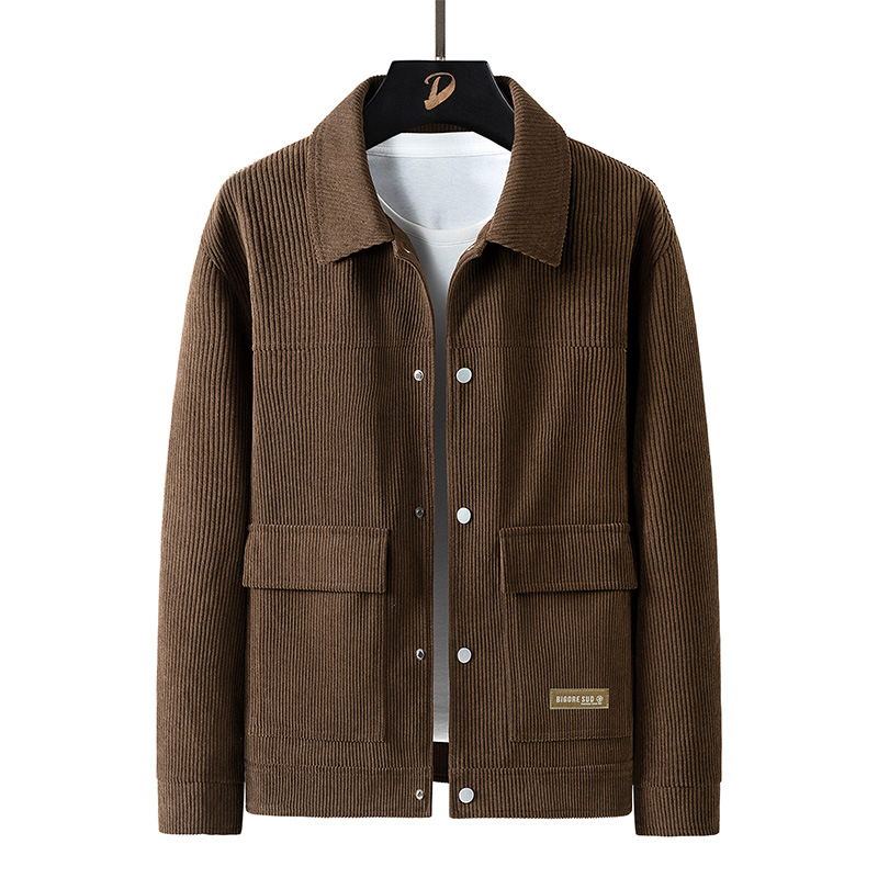 2023 nueva chaqueta casual para hombres de moda coreana con solapa caliente chaqueta de mecha de chaqueta de hombre joven chaqueta