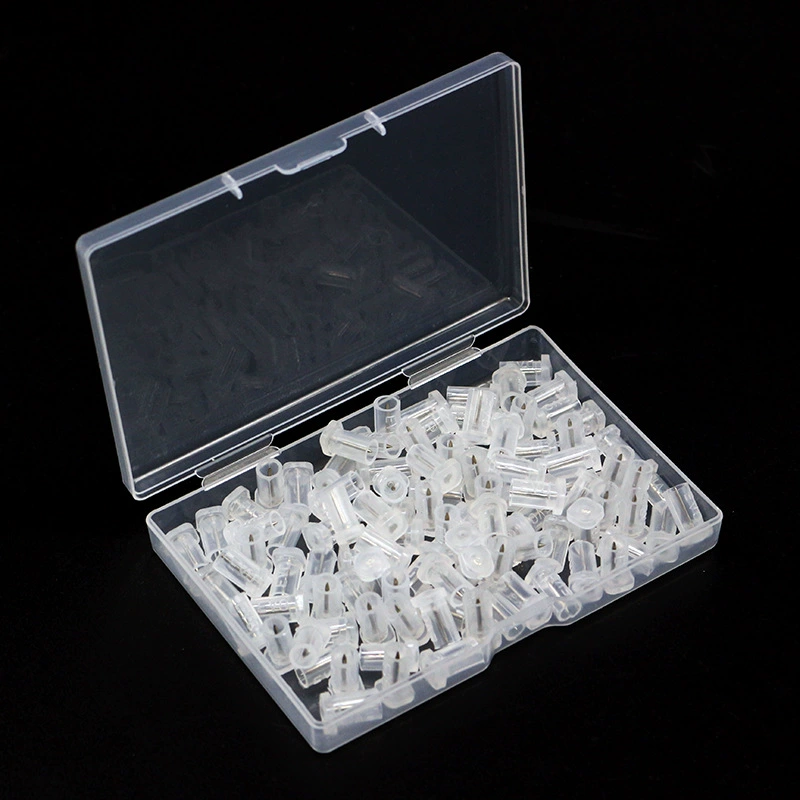 Трансграничная 100 шт./Кор. Горловина для клея антиблокирующая игла безопасное открытие игла пробка для клея для ресниц Закрытая пробка Встроенная игла