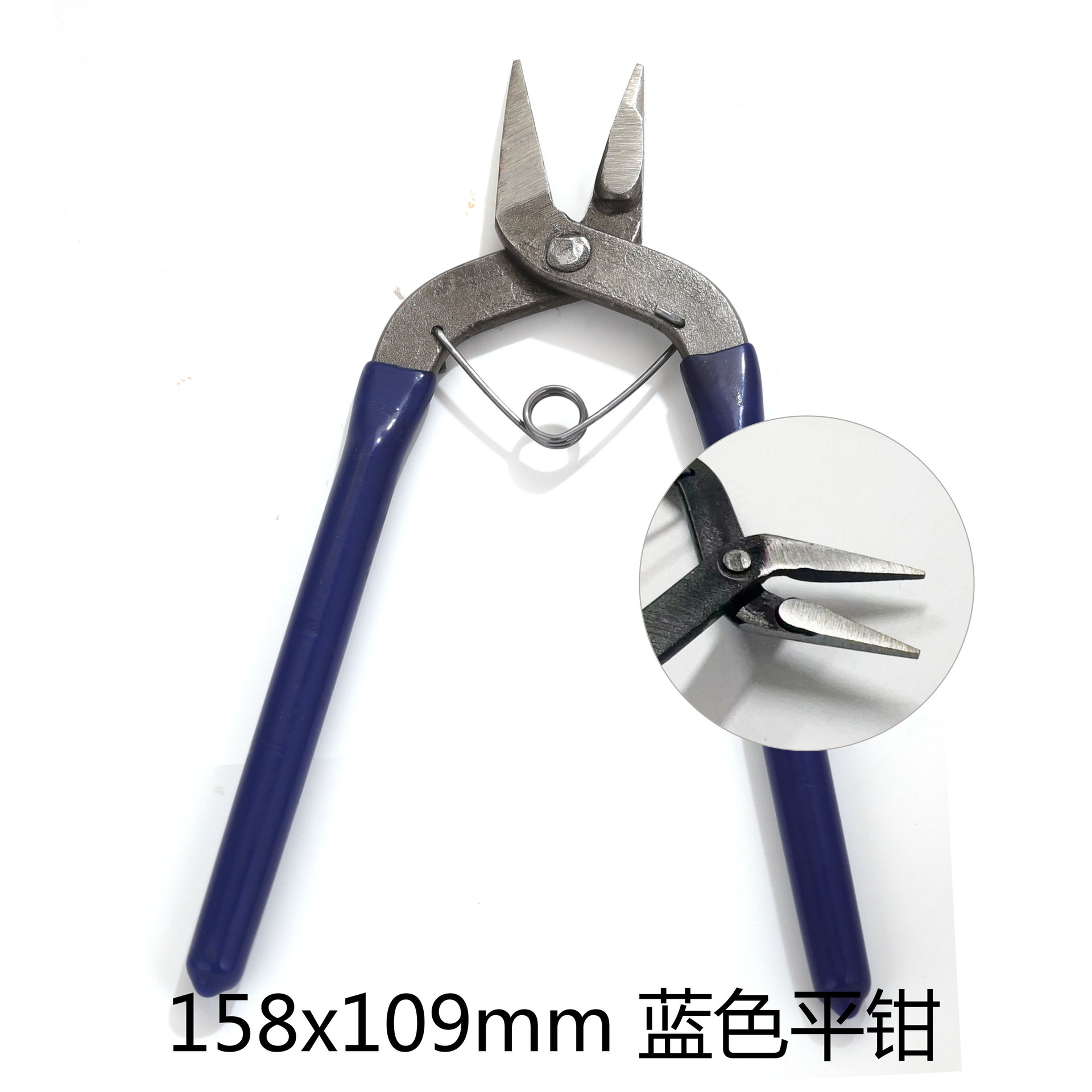 Pinzas hechas a mano bricolaje, pinzas de boca redonda con aguja curva, nuevas pinzas de punta fina de boca plana coreana, buena dureza, acero para muelles
