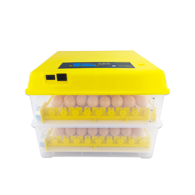 112 unidades Doble Poder rodillo mini hogar incubadora pollo pato ganso codorniz incubadora de un clic huevo incubadora