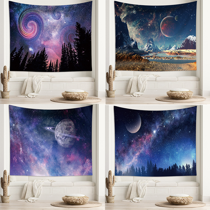 Custom-made Amazon Starry Sky Rugs for Nordic Living Room and Bedroom Decor, Instagram Style Wall Hangings