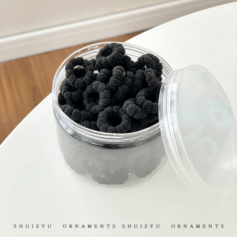 Banda de pelo de pulgar corbata cuerda de pelo hembra niños no lastiman pelo banda de goma pequeña banda de goma elástica alta cuerda de pelo del bebé accesorios para el cabello