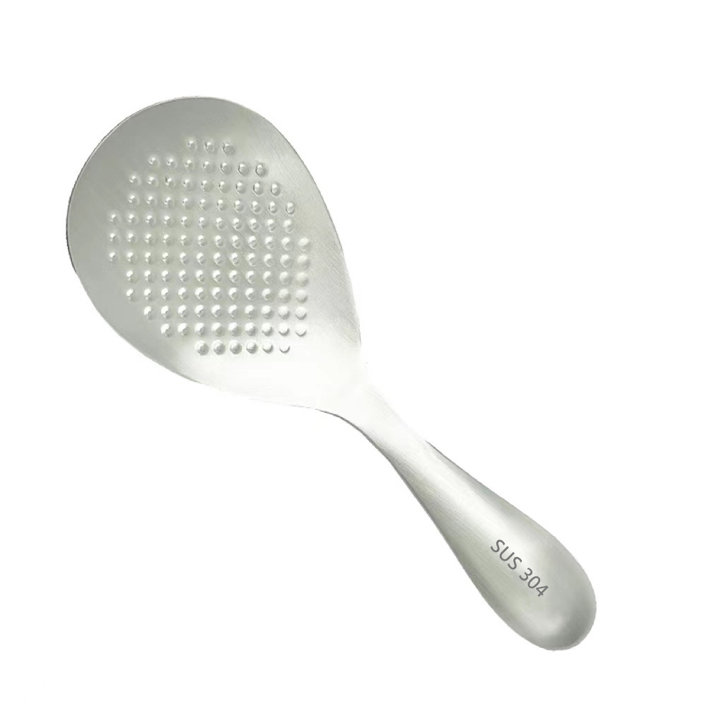Cuchara de arroz de acero inoxidable 304, cuchara de arroz, ensalada mixta, cuchara de arroz, cuchara de arroz antiadherente brillante, cuchara de verduras, suministros de cocina