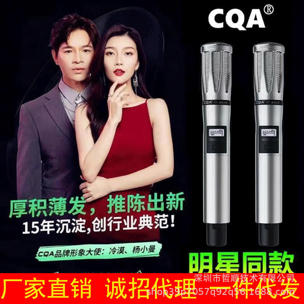 Cold endorsement CQA wireless microphone microphone live sound card equipment suit factory direct delivery microphone