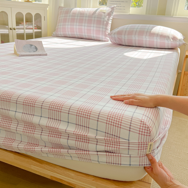 Sombrilla de cama de tela gruesa vieja de algodón de algodón de verano pieza individual 2025 nueva funda protectora de colchón funda de cama individual todo incluido