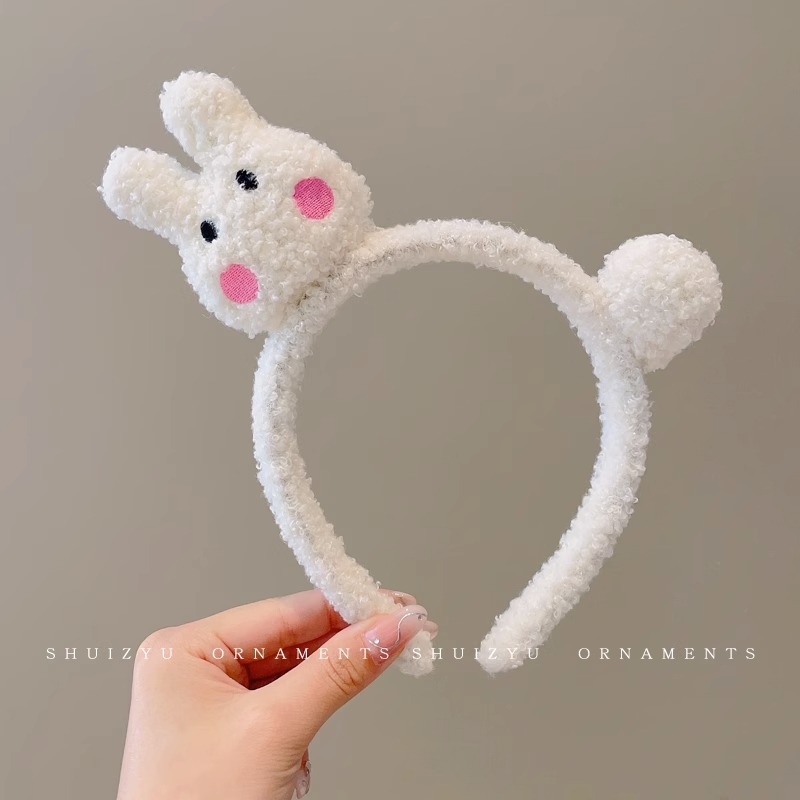 Face Wash diadema especial femenina 2023 nueva diadema femenina antideslizante horquilla de pelo de felpa Paquete de pelo banda de pelo de dibujos animados tocado