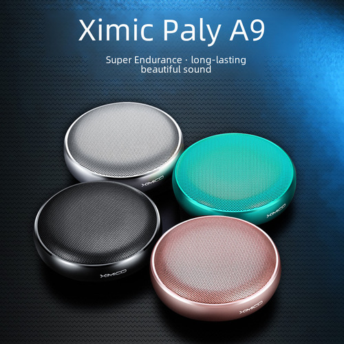 New Wireless Metal Computer Subwoofer Portable Mini Bluetooth Speaker Household Small Tough Guy Colorful Light