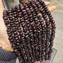 天然石榴石中孔散珠 Garnet随形不规则半成品手链diy配件服饰辅料
