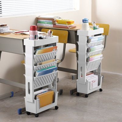 move bookshelf Book Storage Shelf Trolley student desk Classroom multi-function capacity