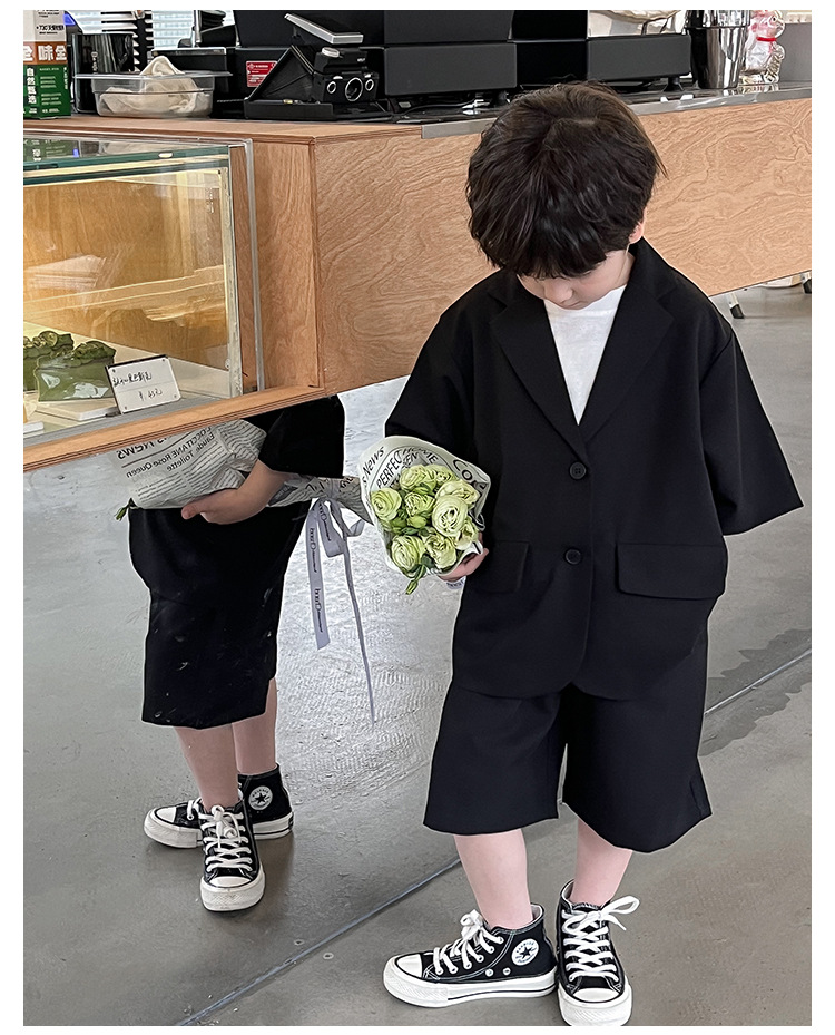 Summer Clothing Set For Boys Stylish Thin Outfit For Children_voghion.com