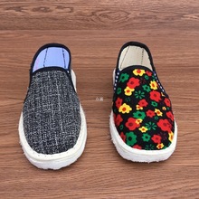 儿童千层底布鞋男女加厚底吸汗透气防臭纯棉布底鞋幼儿园宝宝布鞋