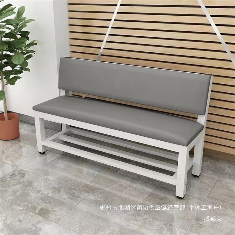 Fábrica directa de bolsas blandas sofá respaldo silla de cuero gimnasio campo de descanso barbería silla de espera respaldo image 1