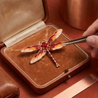 Inlaid with Diamonds, Insect Pin, Yaxa sancaqları