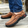 Sports matte low casual footwear for leisure for leather shoes, trend of season