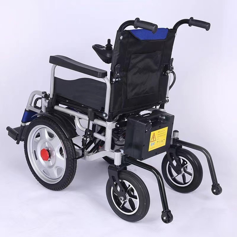 Electric Wheelchair Front-Wheel Drive Automatic Intelligent Folding Lightweight Elderly Disabled Mobility Aid Electric Wheelchair Cross-Border