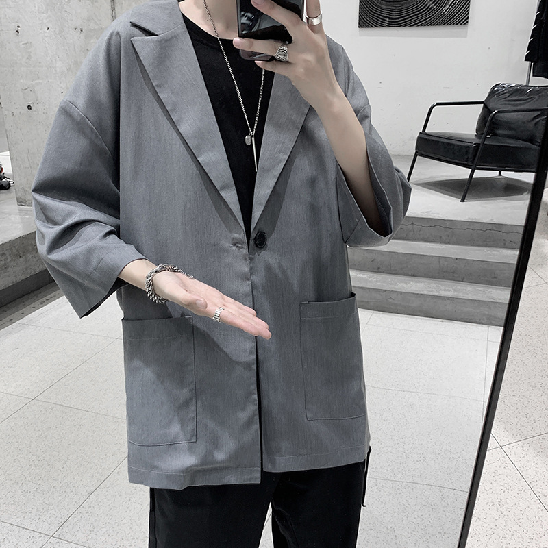 Summer elegant men's classic suit jacket