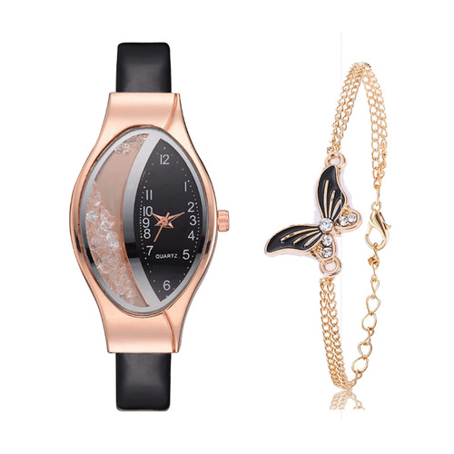 Wish AliExpress foreign trade hot-selling women's watch alloy quicksand watch wholesale factory direct sale