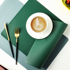 Nordic-style leather placemat, waterproof, oil-proof, table bowl mat, pot mat, heat-resistant plate mat, heat insulation mat
