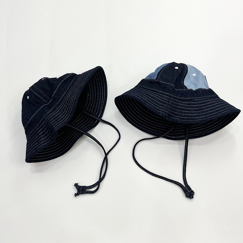 Children's denim Japanese demi-season hat for boys