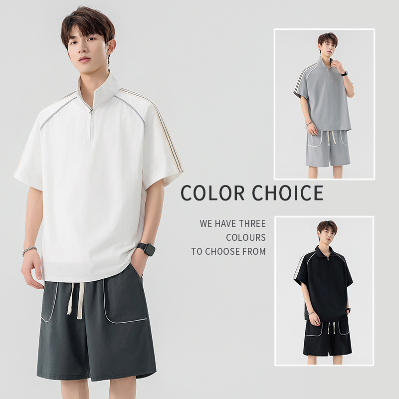 Ice Silk Versatile Short-Sleeved Men's Summer Polo Shirt Short-Sleeved T-Shirt Loose Casual Shirt Trendy Brand Loose Polo Shirt Ice Silk Versatile Short-Sleeved Men's Summer Polo Shirt Short-Sleeved T-Shirt Loose Casual Shirt Trendy Brand Loose Polo Shirt