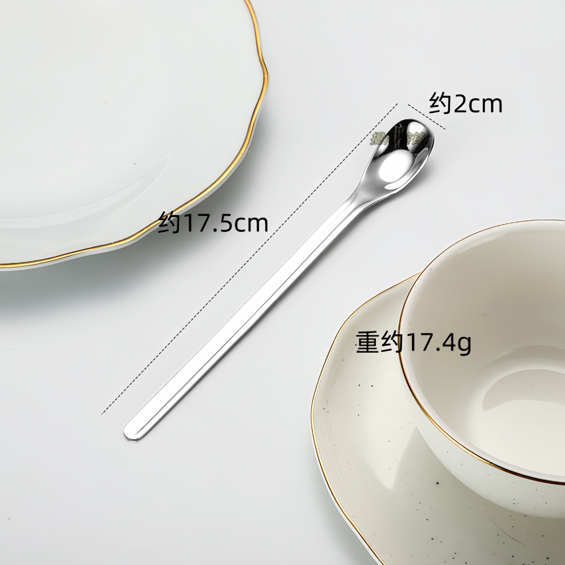 304 Stainless Steel Ingot Ice Wholesale Creative Small Seasoning Coffee Dessert Honey Stirring Spoon_voghion.com