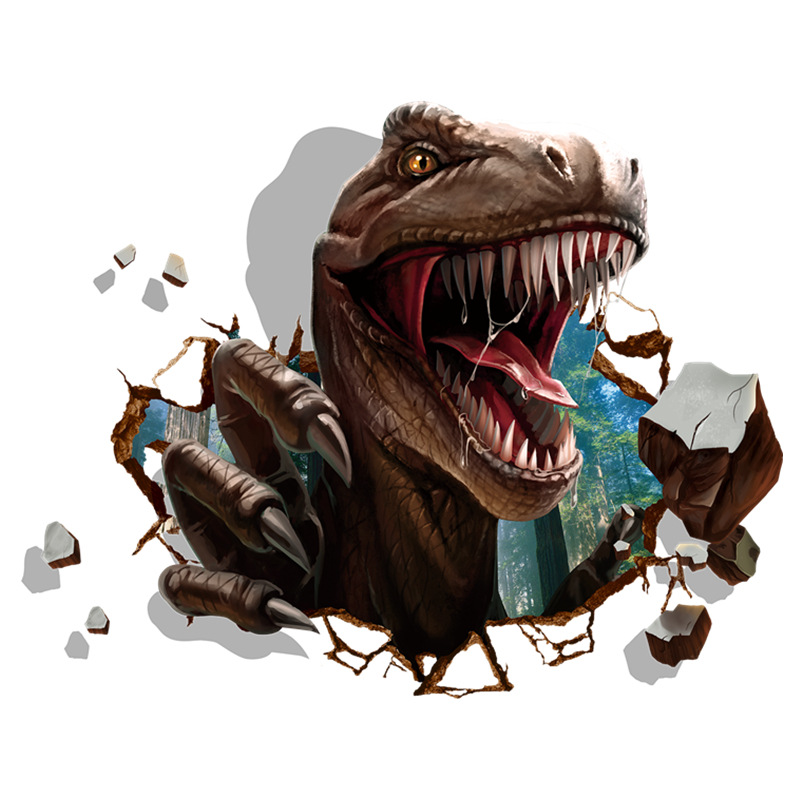 3d dinosaur väggdekaler för sovrum och vardagsrum_voghion.com