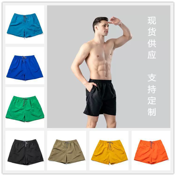 定制批发夏款男士沙滩裤欧美速干海滩裤冲浪裤印花五分裤休闲短裤