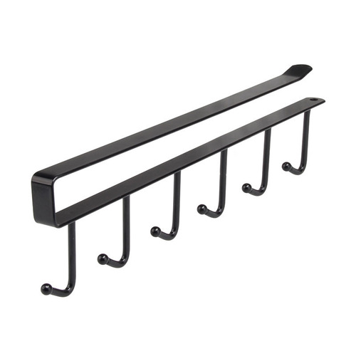 Iron cabinet seamless hooks, six-connected storage racks, multi-row hooks, wardrobe kitchen, punch-free seamless hooks