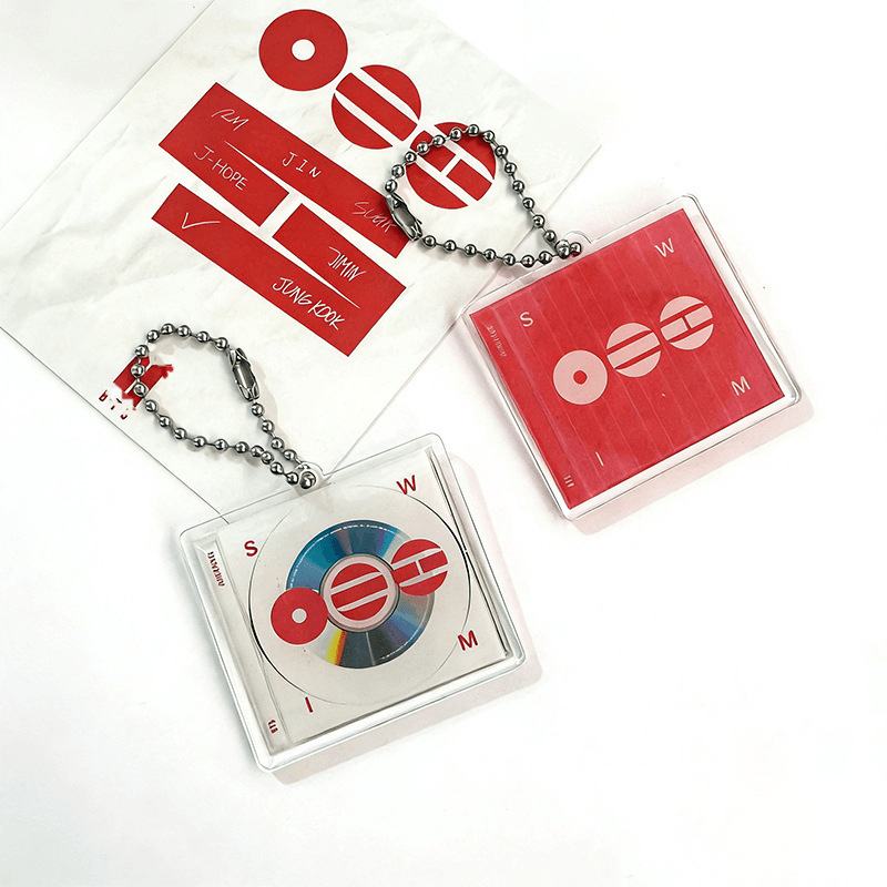 Bts (Bangtan Boys) "Arirang" Cd Acrylic Keychain Vinyl Record Jk V Merchandise