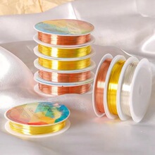 14k包金保色铜线 手工diy金丝软线缠绕编织定型线 串珠铜丝线材料