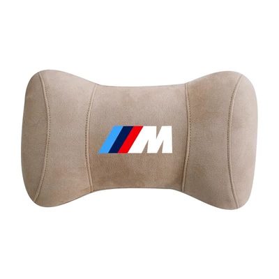 Seat Cushion Lumbar Car Interior, Headrest - m-mark-beige-one-30cm-long-9cm-wide-17cm-high