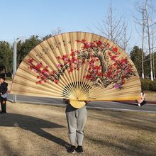 超大扇子客厅卧室挂墙装饰大折扇礼品婚庆舞蹈表演拍摄道具扇芸盛