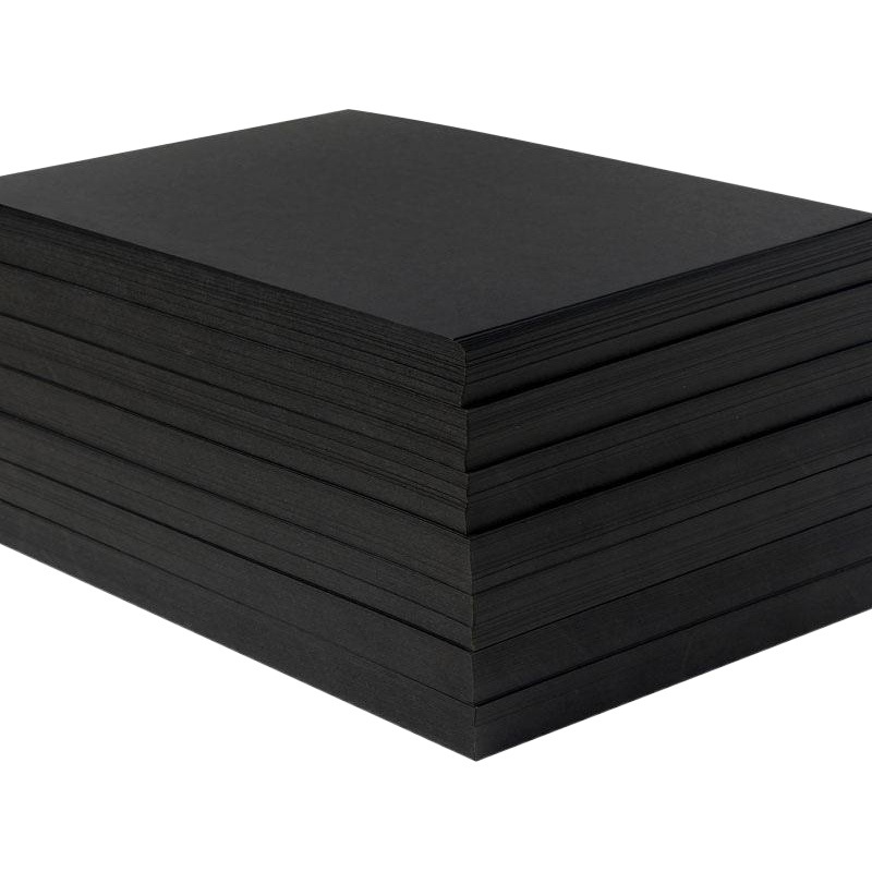 Cartón negro al por mayor pintura retro grueso estilo antiguo tarjeta negra embalaje decorativo fondo clásico hecho a mano cartón duro