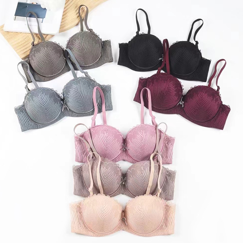 Nuevo 1 / 2 encaje mitad de taza de sostén para mujeres se reúnen en la ropa interior sexy sujetador desmontable correa de hombro image 2