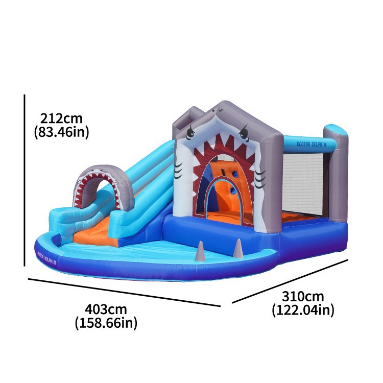 Doctor Pig| Castillo infláble para niños pequeño parque infantil interior infláble slide al aire libre pequeño salto cama