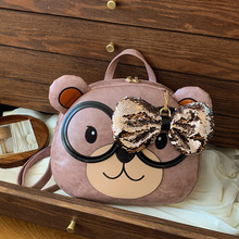 北包包源头工厂新款大容量通勤百搭单肩包可爱小熊少女双肩背包女