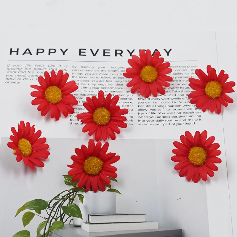 Accesorios para arreglos florales del fabricante Zhaoping: pequeños crisantemos silvestres artificiales para arreglos florales DIY para horquillas, flores artificiales semiterminadas.